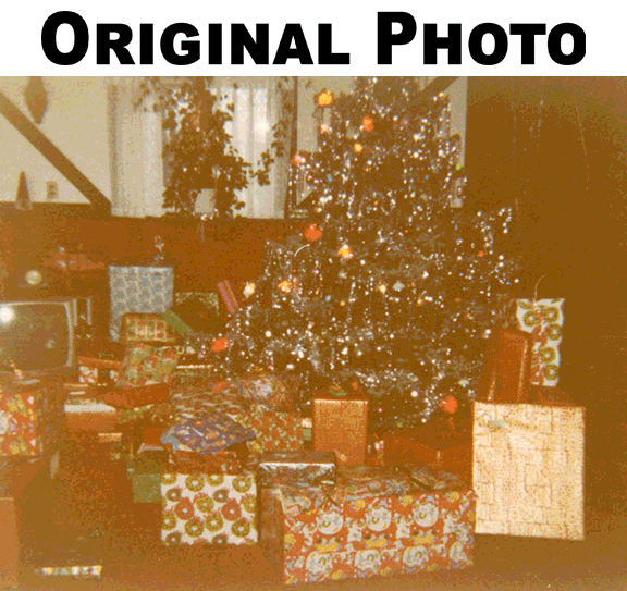 GIF Animation showing the Original Color Photo and the same photo Color Corrected.